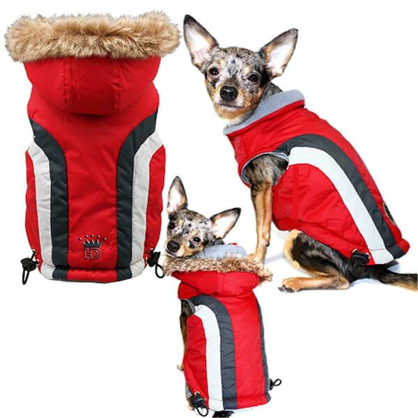 Hip Doggie Big Dog Extra Small Swiss Alpine Ski Vest - Red HD-5SARD-BDXS